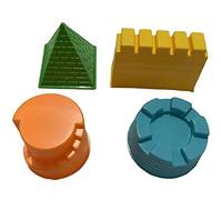 Tsffae 1 Ensemble De Jouets De Sable De Plage pour Enfants, Château Pyramide, Moules De Mise en Forme, Kit Professionnel De Construction De Sable pour Enfants Adultes