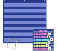 Tsffae 1 Ensemble De Tableau De Poche Standard pour Fournitures D'enseignement en Classe Ou À Maison, 7 Tableaux De Poche pour Construction De Phrases, Fournitures Scolaires