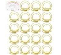 Tsffae 20pcs Table Numéro De Table Stands Place De Mariage Cartes Place Nom des Sièges Étiquettes Clips De Place Clips Photo Cartes Photo Afficher Stand