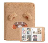 Tsffae A5 Classeur en Peluche Livre Photos Album 10 Pages Kpop Porte-Carte Photo Livre Mini Album Photo Kpop Classeur De Carte Photo