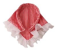 Tsffae Bandeau Élastique en Dentelle pour - Style Pastoral Vintage - Triangle - Foulard Imprimé Floral - Turban - Bandanas avec Pinces À pour Femmes Filles