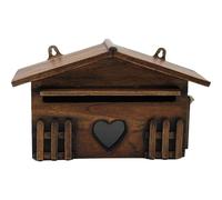 Tsffae Boîte Aux Lettres Rustique Vintage en Bois, 1 Pièce, Boîte Aux Lettres Extérieure Étanche À Pluie, Boîte À Suggestions, Boîte Aux Lettres pour Maison, Bar, Décoration De Maison