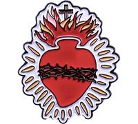 Tsffae Broche Sacré-cœur De Jésus, 1 Pièce, Broche du Christianisme, Broche en Émail, Modèle D'anatomie, Épingle pour Vêtements, Chapeau, À Dos, Décor
