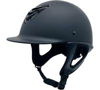 Tsffae Casque D'équitation Respirant pour Adultes, Chapeau De Chevalier, Casque De Vitesse À Bord Amovible, Accessoires D'équitation 58-62cm