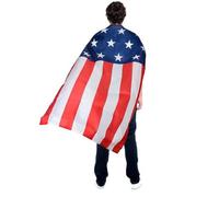 Tsffae Costume De Cape De Drapeau Américain, Cape De Drapeau des États-Unis pour Hommes Femmes, Costume De Cosplay De Célébration du Jour De L'indépendance du 4 Juillet