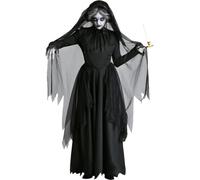 Tsffae Costume De Mariée Cadavre d'halloween pour Femmes, Robe De Mariée Zombie, Costume De Mariée Effrayante, Costume De Sorcière d'horreur De Mariée Morte pour Femmes Costumes d'halloween