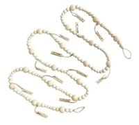 Tsffae Décor D'affichage De Photos À Suspendre Au Mur, Cadre Photo De Collage Bohème avec Clips en Bois, Perles en Bois, Ensemble De Cadres De Suspension pour Photos À Faire Soi-même, Fournitures De