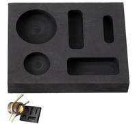 Tsffae Four en Graphite Noir, Moule en Graphite poreux, fonderie, creuset, Outil de Fusion, lingots, moules de Fusion