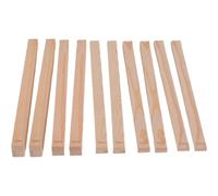 Tsffae Guide De Planche d'argile en Céramique, 5 Tailles, Bande De Bois De Pin, Règle en Bois, Outil en Céramique pour Le Contrôle De L'artisanat De Poterie en Argile Polymère 10 Pièces De 5 Tailles