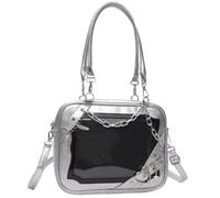 Tsffae Ita De Style Gothique Kawaii, Joli Messager Y2k en Forme De Cœur Étoile avec Chaîne en Métal, Fourre-Tout Esthétique, À Bandoulière pour Femmes Filles