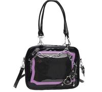 Tsffae Ita De Style Gothique Kawaii, Joli Messager Y2k en Forme De Cœur Étoile avec Chaîne en Métal, Fourre-Tout Esthétique, À Bandoulière pour Femmes Filles