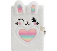 Tsffae Journal Intime pour Filles en Peluche Mignon Lapin Filles Journal Intime pour Enfants Filles Journal Verrouillable Journaux Secrets pour Filles Carnet avec Serrure