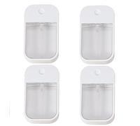 Tsffae Mini Bouteille d'alcool Portable Rechargeable De 45ml, 4 Pièces, Parfum Désinfectant pour Les Mains, avec Pompe À Parfum en Spray, Récipient Cosmétique Vide