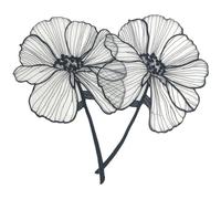 Tsffae Patchs De Broderie De Fleurs, 2 Pièces, Patchs Appliqués À Repasser sur sur des Patchs De Fleurs pour Réparation De Broderie, Artisanat T-Shirt