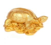 Tsffae Statue De Tortue d'argent en Laiton, Figurine Miniature De Tortue, Ornement Chinois Feng Shui, Dieu Tortue Feng Shui, Décoration De Tortue en Cuivre