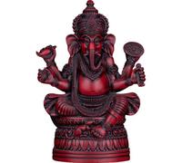 Tsffae Statues du Seigneur Ganesha Statue D'éléphant Hindou Sculpture en Résine Figurine De Bouddha Indien Ganesh Ornements De Décoration De Cadeau Faits À Main pour Maison, Le Jardin Voiture