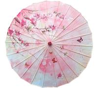 Tsffae Tissu De Soie Parapluie Classique Japonais Art Papier À l'huile Parapluie Peint Parapluie Traditionnel Chinois Parasols Cosplay Photo Prop Parapluie De Danse