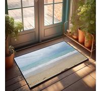TSGB Home Sweet Paillasson pour appartement, plage, vagues et cieux orageux, tapis de bienvenue amusant pour porte d'entrée, tapis de cuisine et (40 x 60 cm)