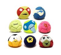 Tshaka Assortiment Complet - Lot de 8 Balles de Jonglerie & Footbag (Hacky Sack) - Pack Mega Mix Designs Variés - Balle Molle Remplissage Recyclé - pour Groupes, Familles & Écoles