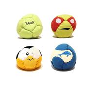Tshaka Assortiment N°1 - Lot de 4 Balles de Jonglerie & Footbag - Jeu d'Adresse Freestyle et Motricité - Balle Molle Remplissage Plastique Recyclé - pour Intérieur et Extérieur