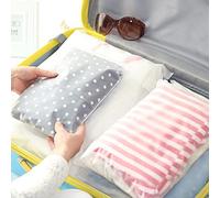 TSHAOUN 25 Pièces Sac Zipper Voyage, Sac de Rangement Plastique Transparent Dépoli à Fermeture à Glissière Vêtements Sacs Seal Pochette Étanche pour Costume, Chaussures, Cosmétique (5 Tailles)
