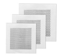 TSHAOUN 6 Pièces Patch de Réparation de Mur en Aluminium Patchs Auto-Adhésive,Patch de Réparation de Mur, 4/6/8 Pouces Maille de Fibre sur Plaque Galvanisée, pour Réparation Murs Plafond (4,6,8 Inch)