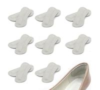 TSHAOUN 8 paires Grips pour talons en cuir doux,protege talon chaussure,coussinet talon,Plaquettes à Talon Coussinets à Talons Chaussures pour Ajustement et Confort Améliorés (Gris)