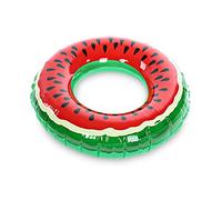 TSHAOUN Anneau De Natation Pastèque Gonflable Piscine Flotte Cercle pour Piscine Plage Fête, Bouée Piscine D'Été Eau Photo Accessoires (1 Unité)