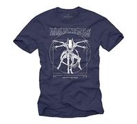 Tshirt Alien Homme - Gamer Tee Shirt Imprime Da Vinci Bleu M