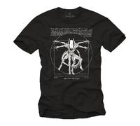 TShirt Alien Homme - Gamer Tee Shirt Imprime Da Vinci Noir M L