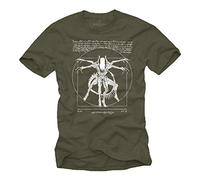 Tshirt Alien Homme - Gamer Tee Shirt Imprime Da Vinci Vert M