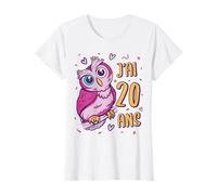 Tshirt Anniversaire 20 Ans Fille Femme Humour Drôle Hiboux T-Shirt