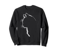 Tshirt chat silhouette pour femme Sweatshirt
