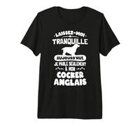 Tshirt Cocker Anglais Femme Fille Parle à Mon Cocker Anglais T-Shirt Haut de Gamme