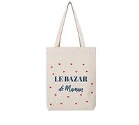 TSHIRT corner Tote Bag - Le Bazar De Maman - Cadeau Fêtes des Mères - (Écru)