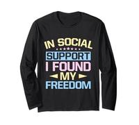 Tshirt des Travailleurs Sociaux Support I Found My Freedom Manche Longue
