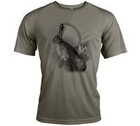 Tshirt du Chasseur Motif lievre [avec Texte Personnalisable]