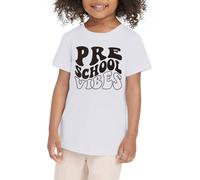 Tshirt Enfant Fille - Vêtements D'Été pour Tout-Petits Garçons Et Filles Chemise du Premier Jour D'École dans Ma Chemise Préscolaire Chemises De Maternelle pour Tout-Petits (White 9-10 Years)
