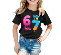 Tshirt Enfant Garcon 4 Ans,T-Shirt à Manches Courtes pour Enfants avec des Chiffres De Dessins AniméS Amusants/T-Shirt DéContracté D'éTé pour GarçOns