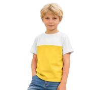 Tshirt Enfant Garcon, T-Shirt à Manches Courtes Coloré pour GarçOns DéContracté Et Confortable avec Un Design Contrasté Et Une MatièRe Douce