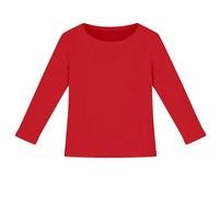 Tshirt Enfant, T-Shirt à Manches Longues CôTelé Extensible pour Filles Coupe AjustéE Basique Et DéContracté Confortable