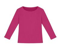 Tshirt Enfant, T-Shirt à Manches Longues CôTelé Extensible pour Filles Coupe AjustéE Basique Et DéContracté Confortable