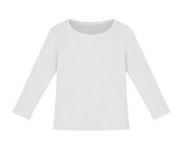 Tshirt Enfant, T-Shirt à Manches Longues CôTelé Extensible pour Filles Coupe AjustéE Basique Et DéContracté Confortable