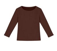 Tshirt Enfant, T-Shirt à Manches Longues CôTelé Extensible pour Filles Coupe AjustéE Basique Et DéContracté Confortable