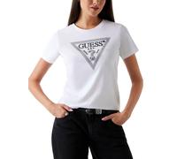 Tshirt Femme Manches Courtes GUESS Ss Cn Krystal Triangle Cor 424512