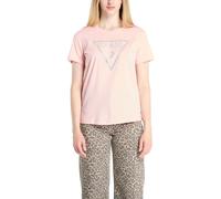 Tshirt Femme Manches Courtes GUESS Ss Cn Krystal Triangle Cor 424515