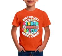 Tshirt Garcon 4 Ans,T-Shirts pour La Maternelle « Bonjour L'éCole J'Arrive » pour Le Premier Jour D'éCole des Enfants pour La Remise des DiplôMes De La CrèChe