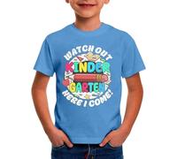 Tshirt Garcon 4 Ans,T-Shirts pour La Maternelle « Bonjour L'éCole J'Arrive » pour Le Premier Jour D'éCole des Enfants pour La Remise des DiplôMes De La CrèChe