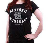 Cotton Division T-shirt femme Ghost in the Shell Motoko Kusanagi noir S