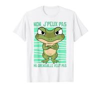 Tshirt Grenouille J'peux pas ma Grenouille veut Pas Humour T-Shirt